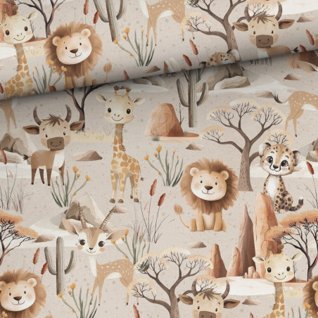french terry - Beige savane