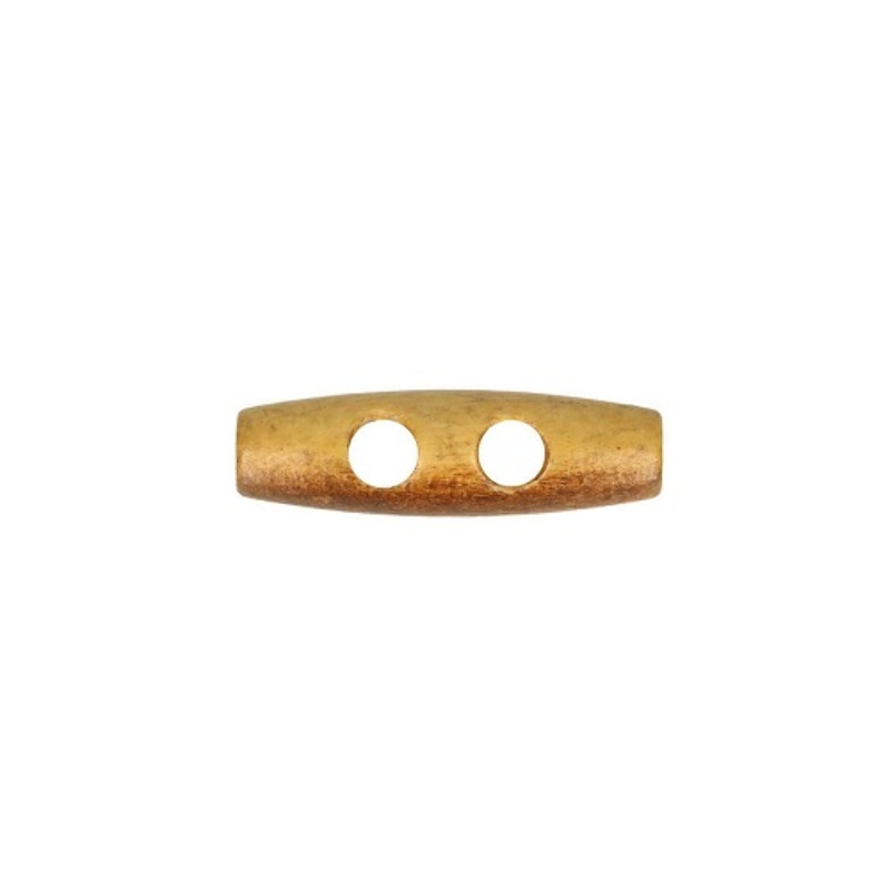 Toggle button wood 35mm flamed light brown