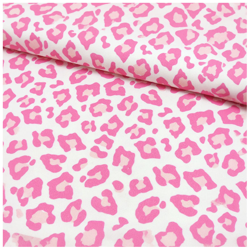 Canvas - Leopard pink on white Canvas - Leopard pink on white