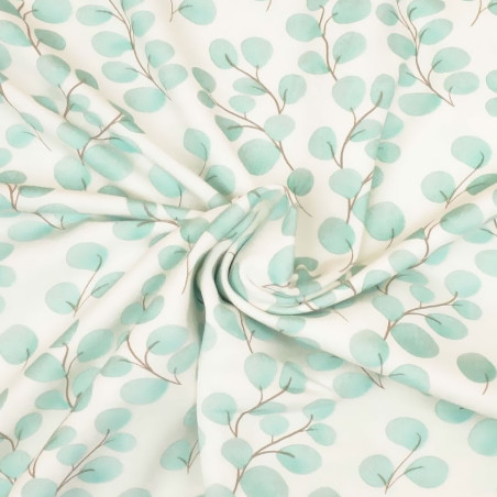 jersey - Mrs Mint pour Hilco Fine Eucalyptus blanc cassé