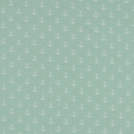 Baumwolle - Mini Anker mint