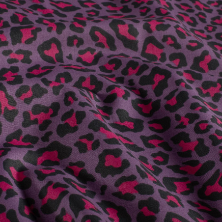 Cotton poplin - Leo purple
