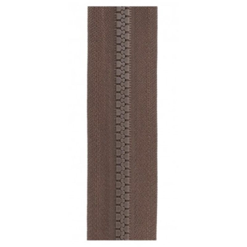 2-way jacket zipper - brown (st570)