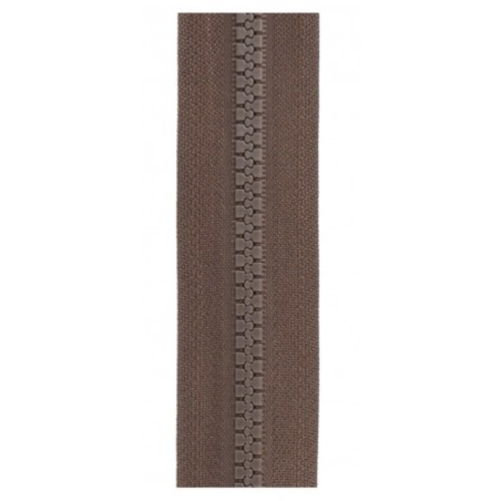 2-way jacket zipper - brown (st570)