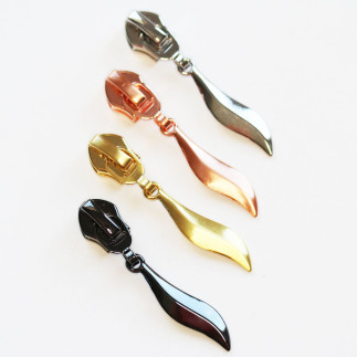 Leaf zipper for 6.5 mm zipper