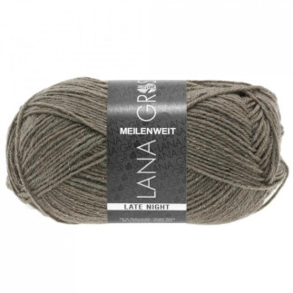 Lana Grossa - Meilenweit 50 Late Night grey-brown (2908)