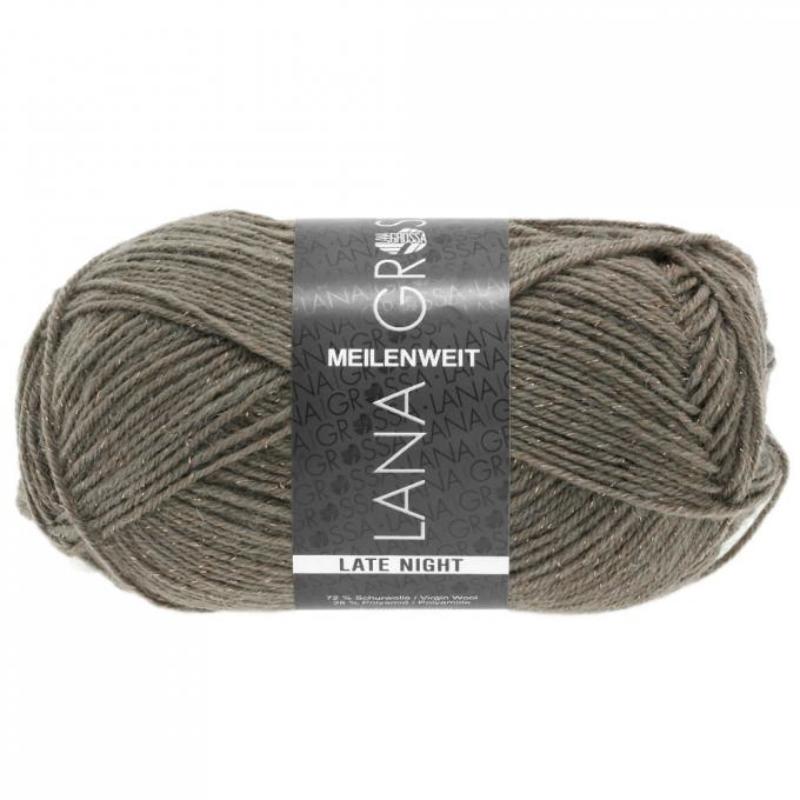 Lana Grossa - Meilenweit 50 Late Night grey-brown (2908)