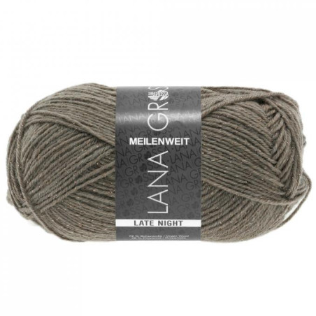 Lana Grossa - Meilenweit 50 Late Night grey-brown (2908)