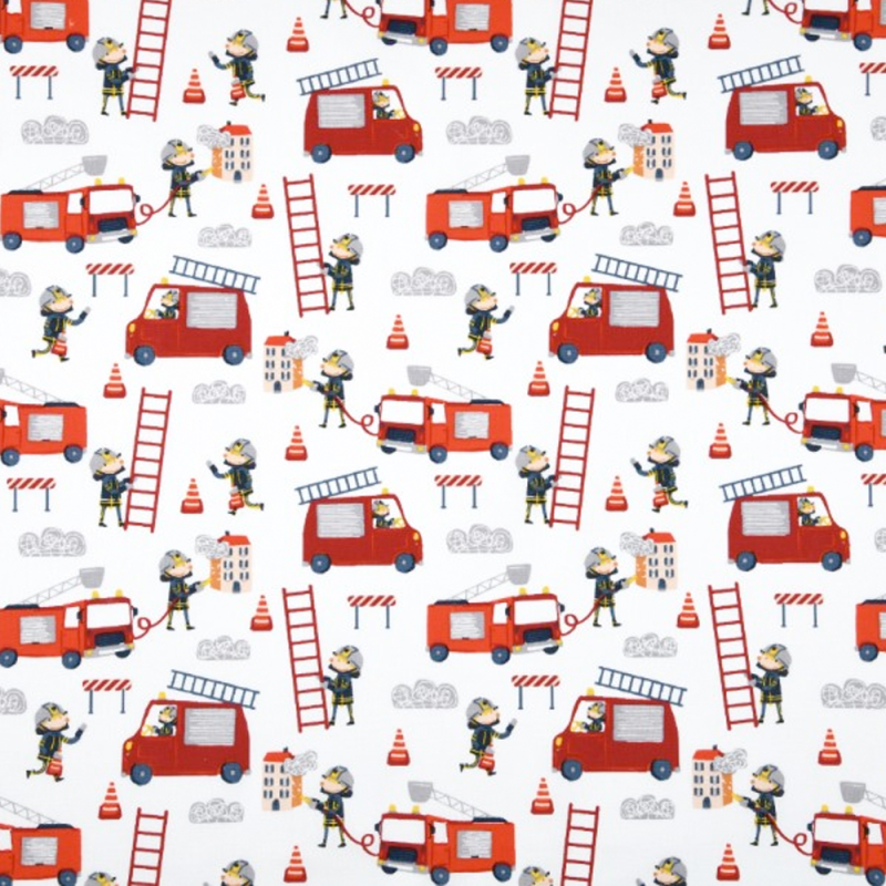 Cotton - Fire brigade white
