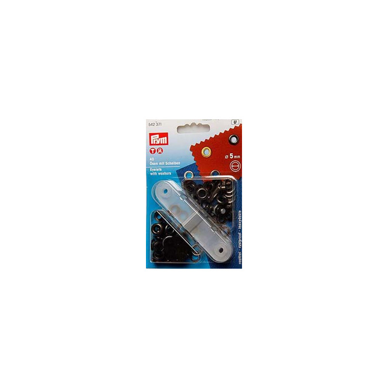 Prym eyelets and washers 5mm brass Prym eyelets and washers 5mm brass