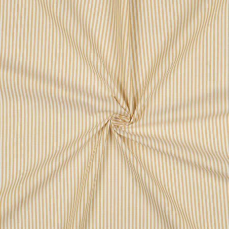 Cotton - Yarn Dyed Stripe 3mm ocker