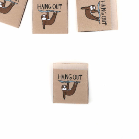 Woven Label - Hang Out Sloth beige