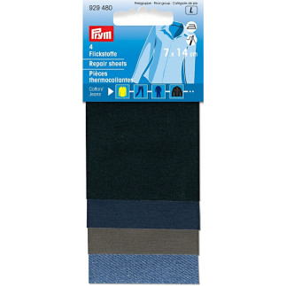 Patching fabric CO for ironing on, assorted