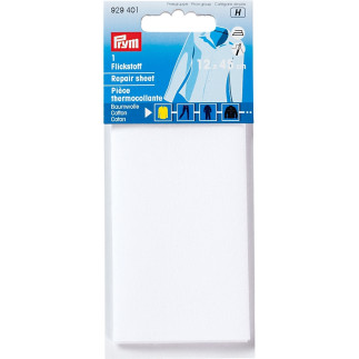 Iron-on patch fabric CO, white (401)