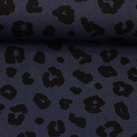 Denim jersey - Leo dark blue / black