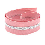 Fermeture éclair sans fin YKK 6 mm en métal vieux rose/argent