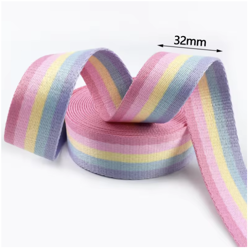 32mm webbing - Pastel rainbow 32mm webbing - Pastel rainbow