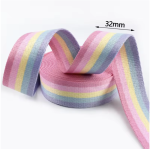 32mm webbing - Pastel rainbow 32mm webbing - Pastel rainbow