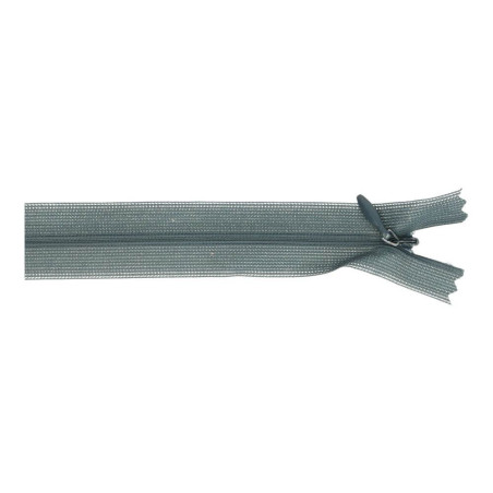 Fermeture éclair invisible - 22 cm - vert fumée (03)