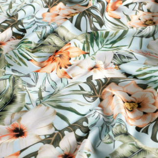Funktionsjersey - Badeanzug Tropical hellblau