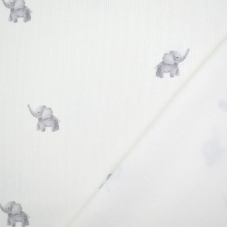 Rib- Jersey - Elephant offwhite