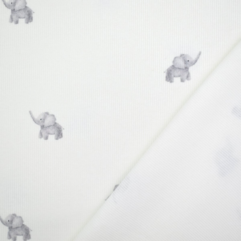 Rib- Jersey - Elephant offwhite