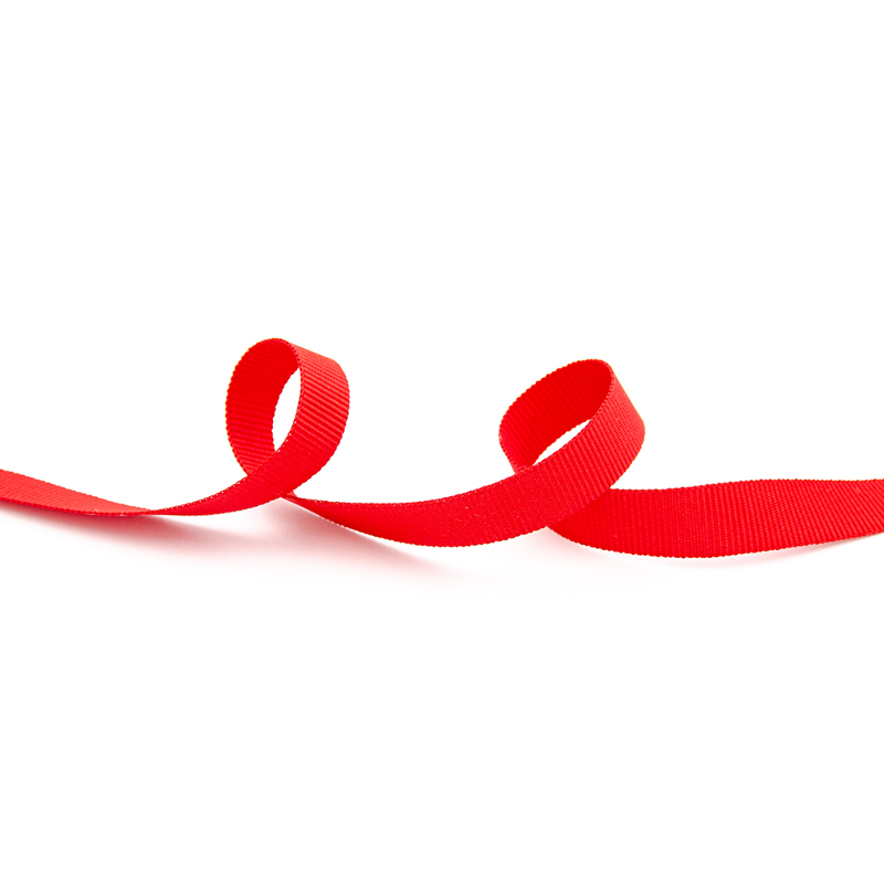 Ripsband - 10 mm, rouge 320