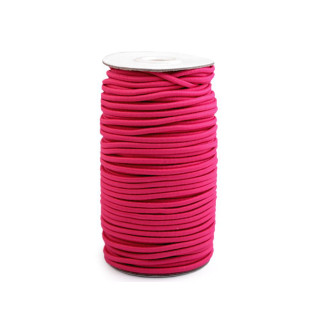 Cordon en caoutchouc rose 3 mm