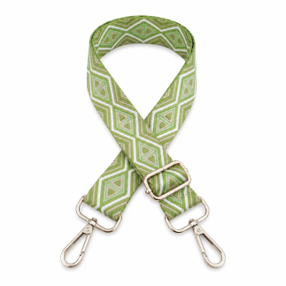Finished bag strap - diamond green