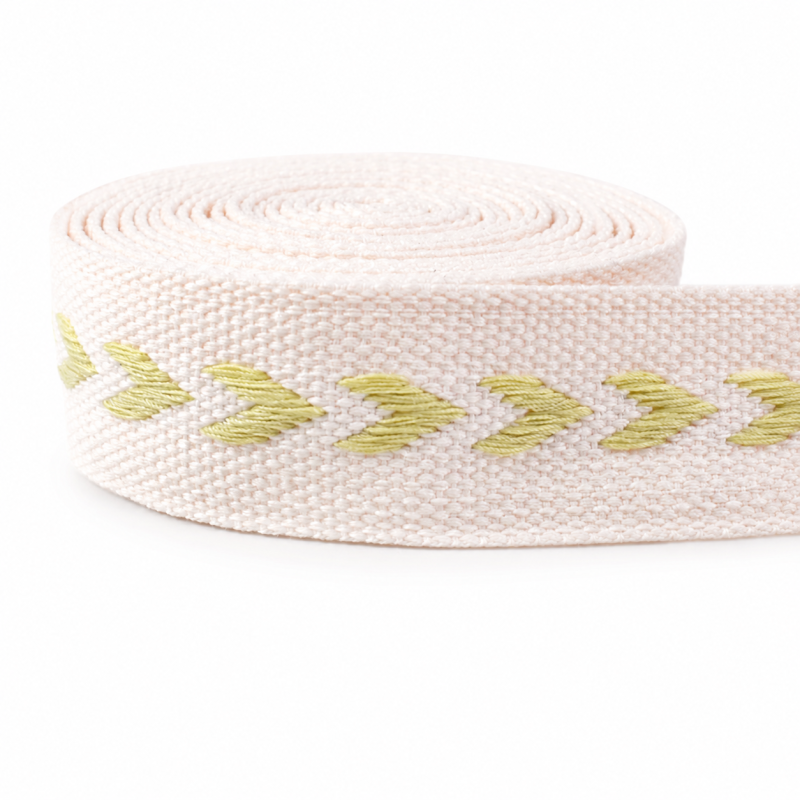 Webbing 38mm - Heart Arrows light pink Webbing 38mm - Heart Arrows light pink