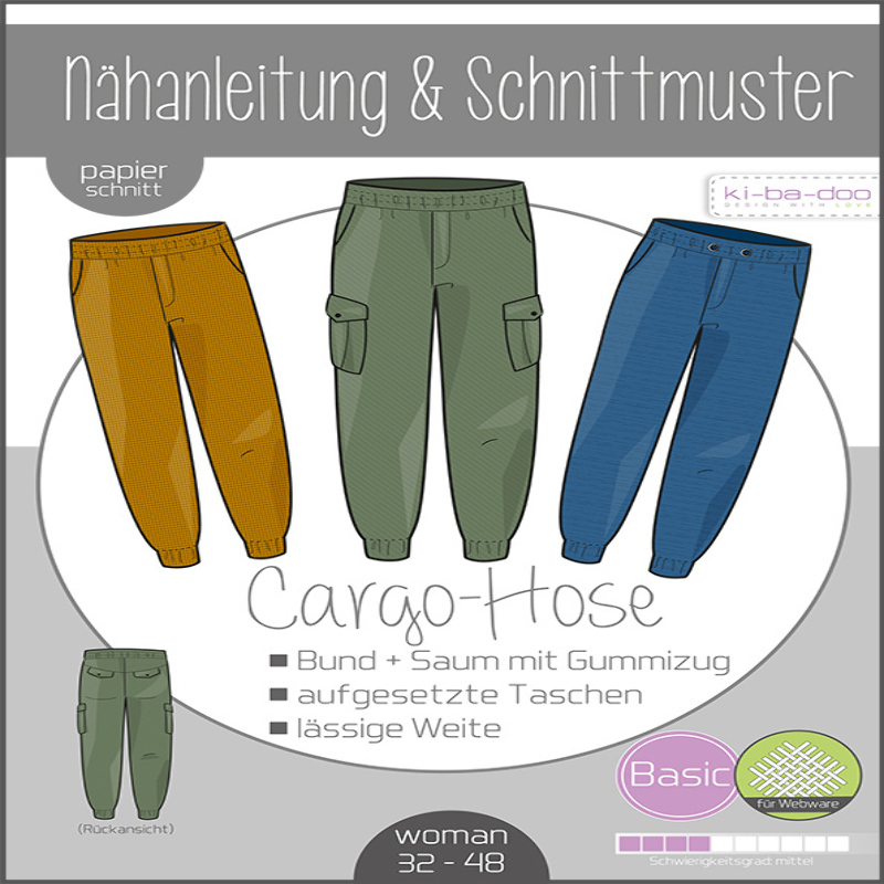 Pantalon cargo Ki-Ba-Doo pour femme