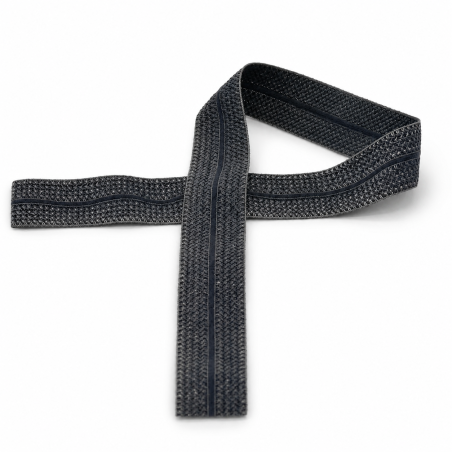 Elastisches Einfassband Jacquard anthrazit (qt)