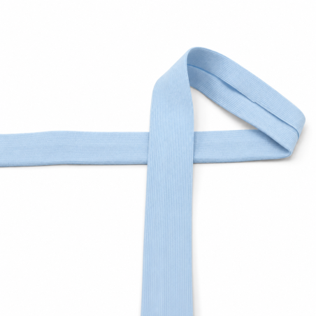Jersey edging tape - light blue (qt 910)