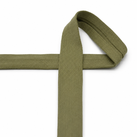 Jersey Einfassband - khaki (qt270)