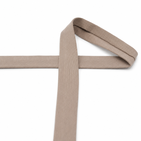Jersey binding tape - taupe (qt)