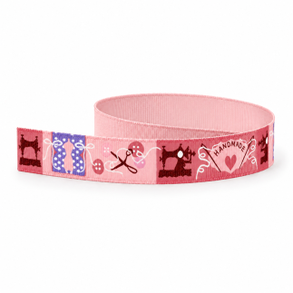 Webband - Handmade altrosa