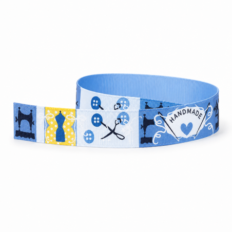 Webband - Handmade blau