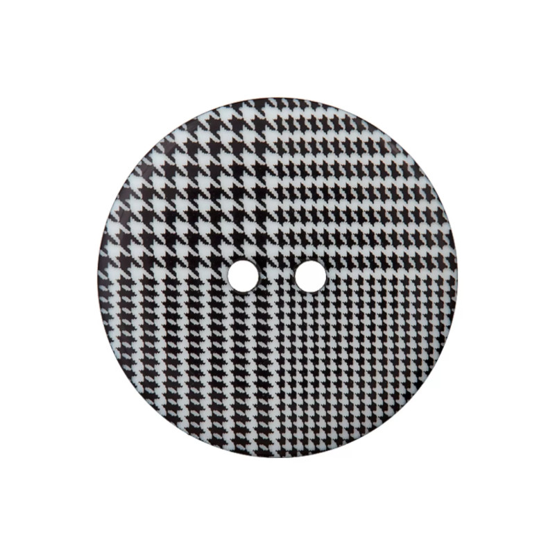 Polyesterknopf 23mm - Hahnentritt