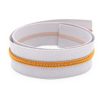 Endless zipper YKK 6mm metal silver-grey/copper