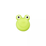 Polyesterknopf Öse 20mm - Frosch hellgrün