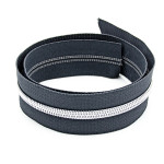 Endless zipper YKK 6mm metal slate grey/silver