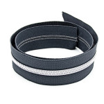 Infinity Puller YKK 6mm metallic slate/silver