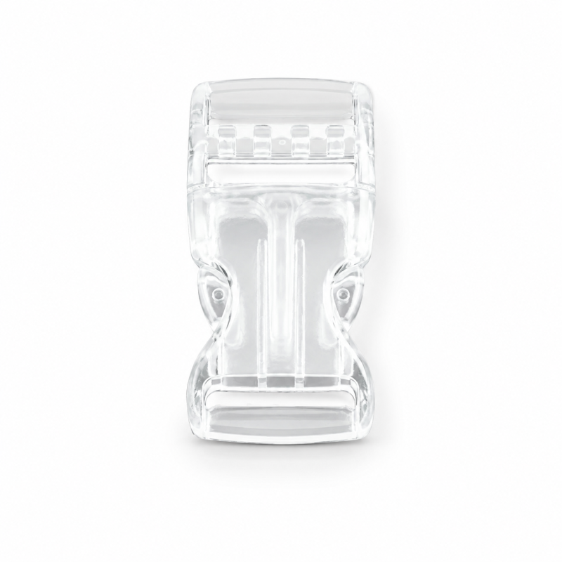 Plastic snap buckle - 15mm transparent Plastic snap buckle - 15mm transparent