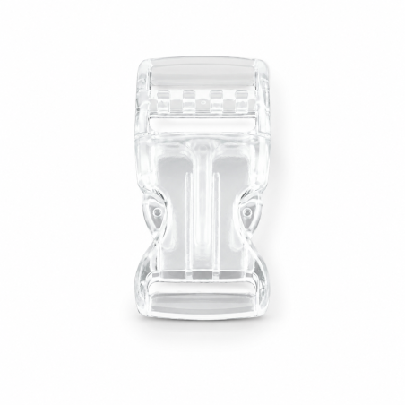 Plastic snap buckle - 15mm transparent