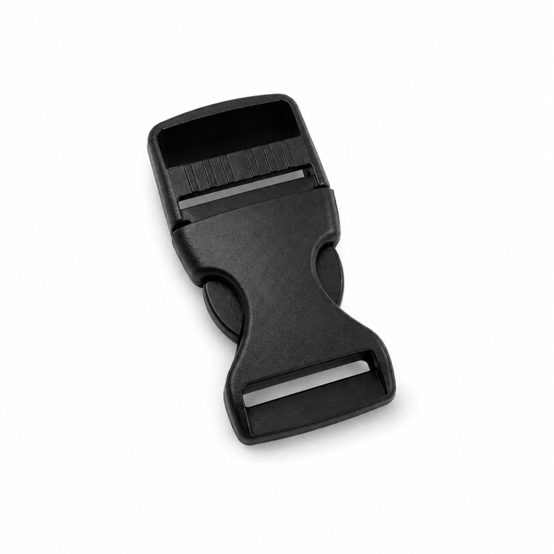 Plastic snap buckle - 20mm black Plastic snap buckle - 20mm black