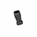Plastic snap buckle - 15mm black Plastic snap buckle - 15mm black