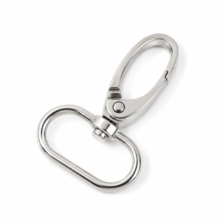 Carabiner 30mm silver round
