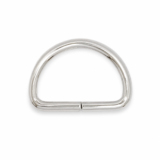 D-ring 30mm silver