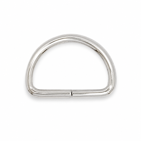 D-ring 30mm silver