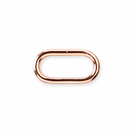 Oval ring 30mm rose gold